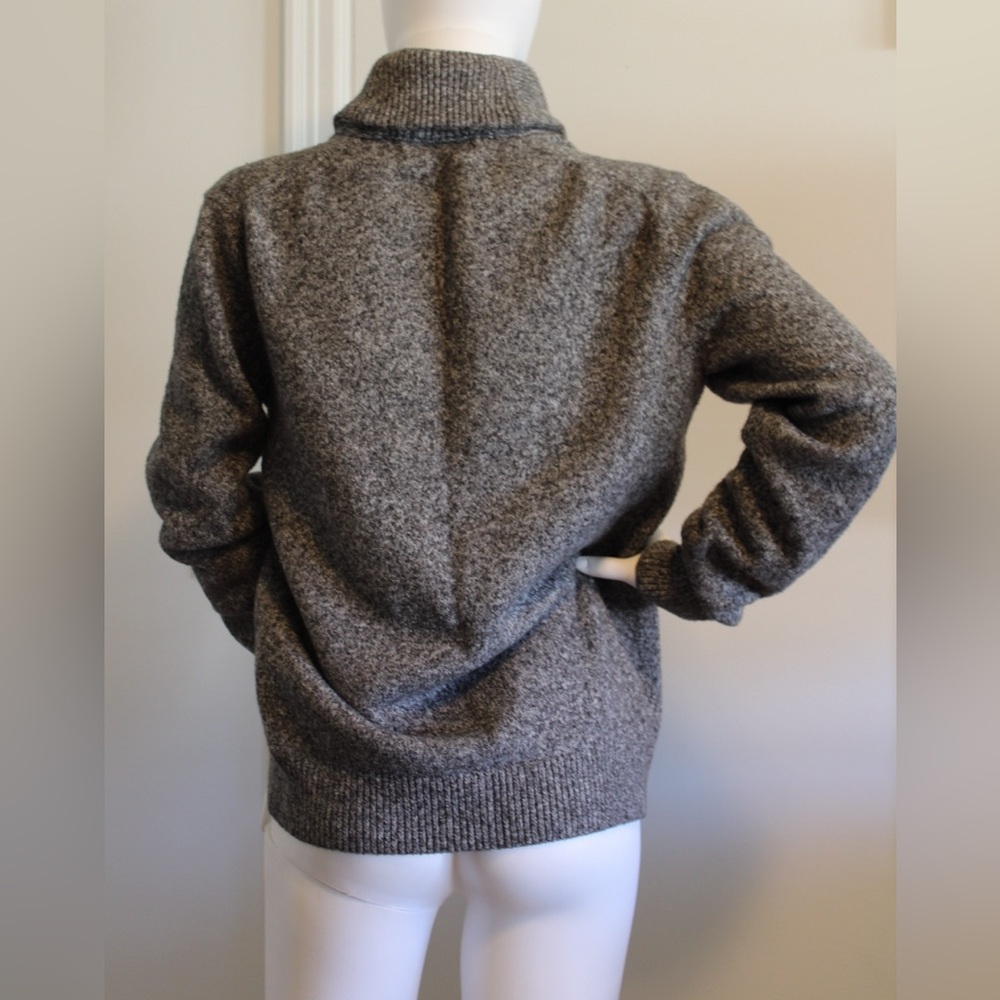 Banana Republic Gray Shawl Collar Pullover Long Sleeve Men’s Sweater Size Small - Picture 6 of 11